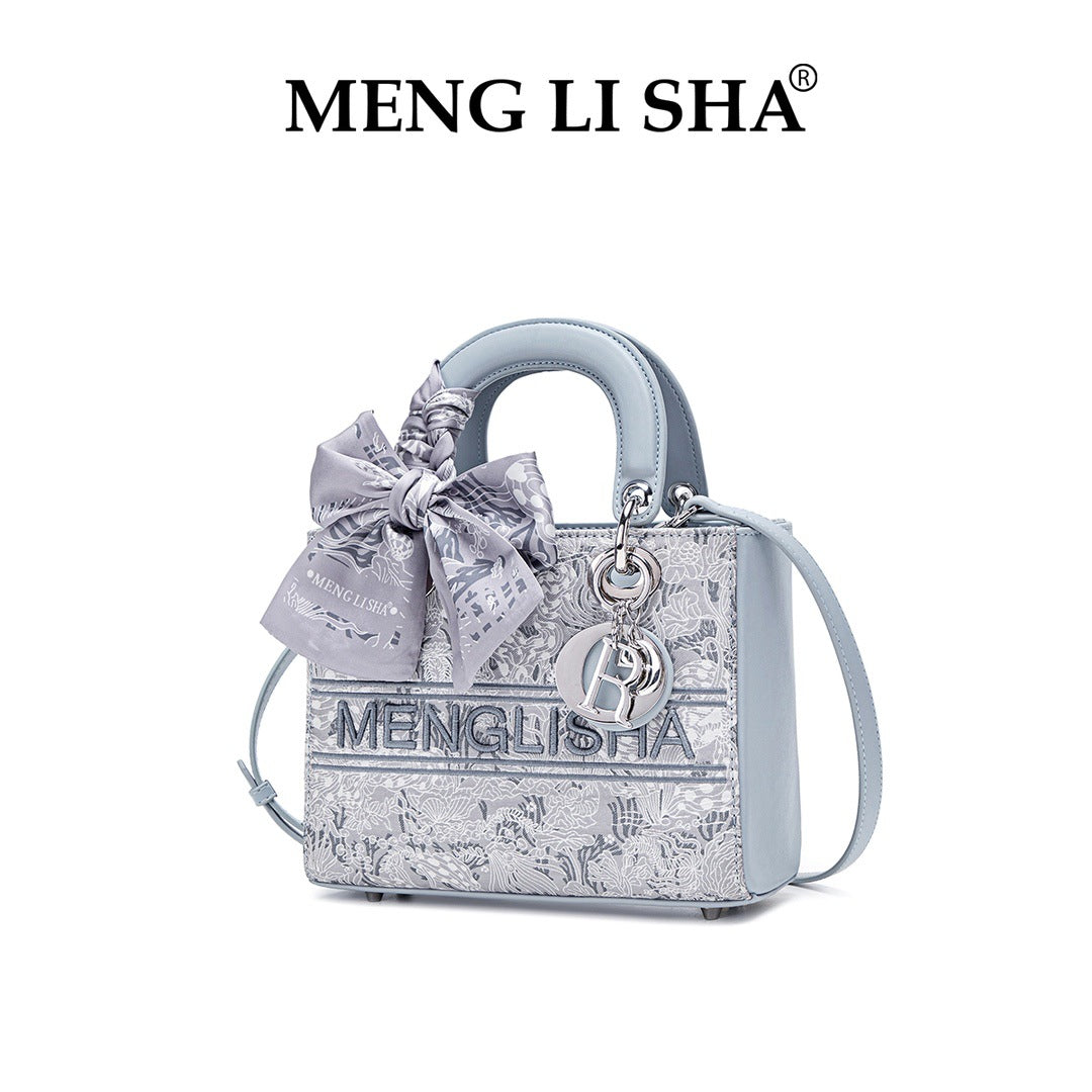 Women's Fashion Embroidery Portable Diana Large Capacity Women's Handbag