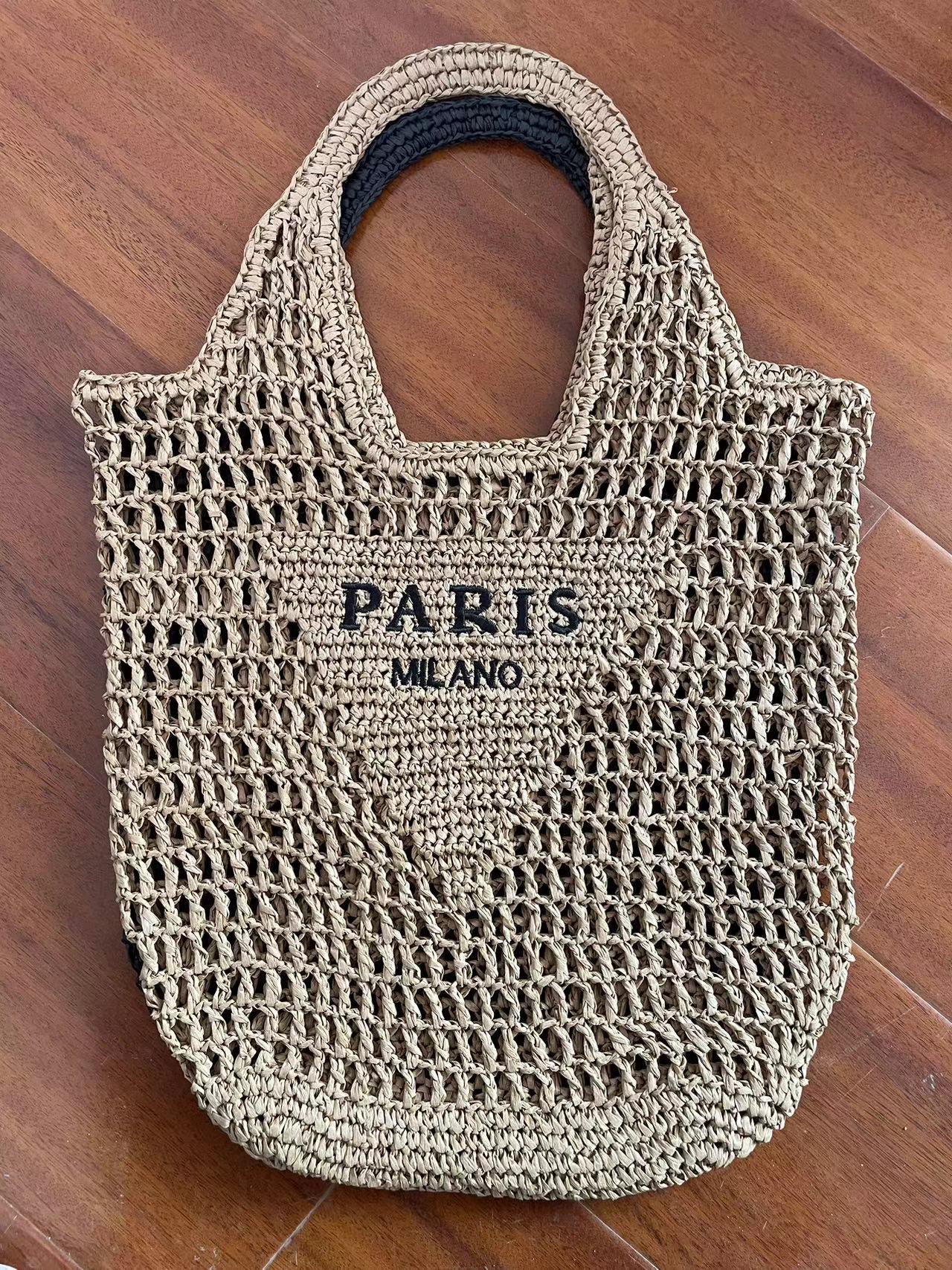 Round Goddess Underarm Handmade Straw Bearded Armpit Bags