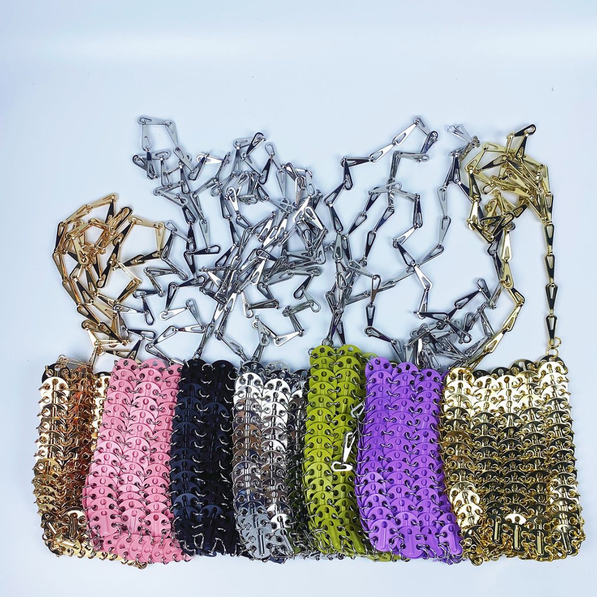 Women's Gold Sequins Handmade Fashion Mobile Niche Crossbody Bags