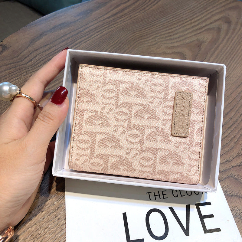 Women's Short Thin Simple Driving License Portable Ladies Wallets
