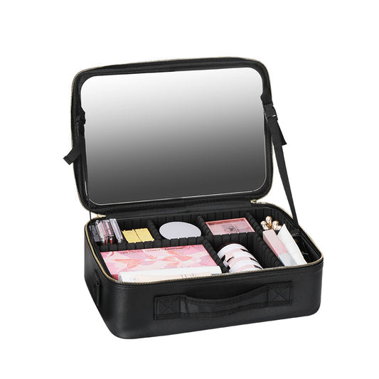 Storage With Mirror Large Capacity Box Cosmetic Bags