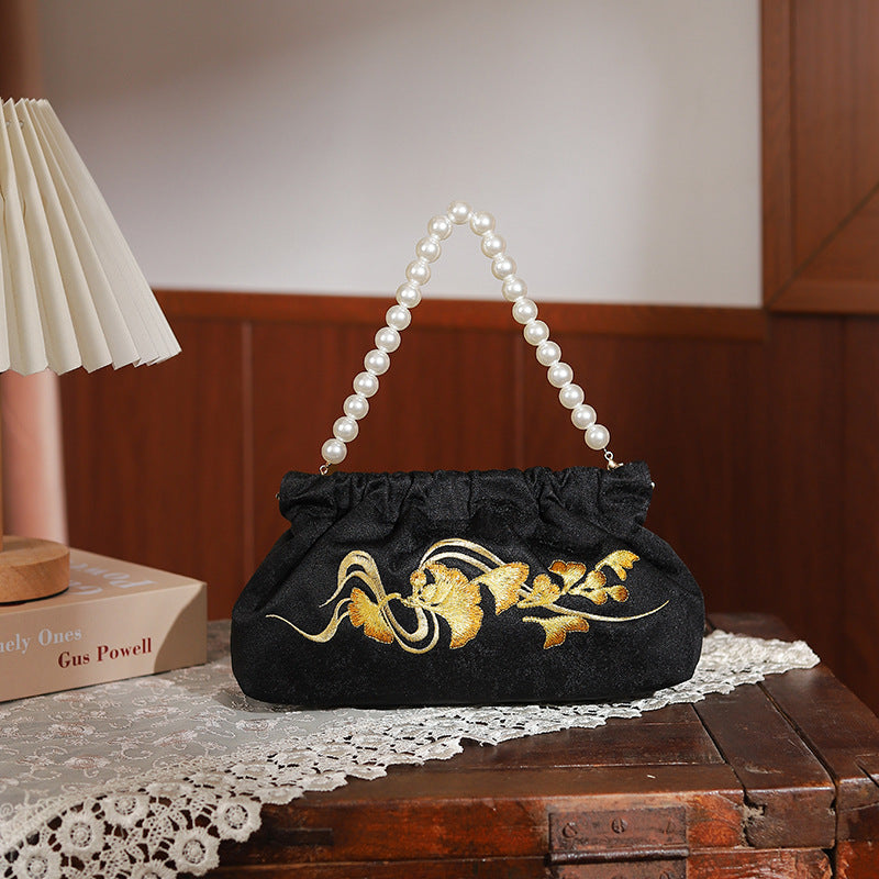 Pearl Ancient Style Cheongsam Banquet Embroidered Handbags