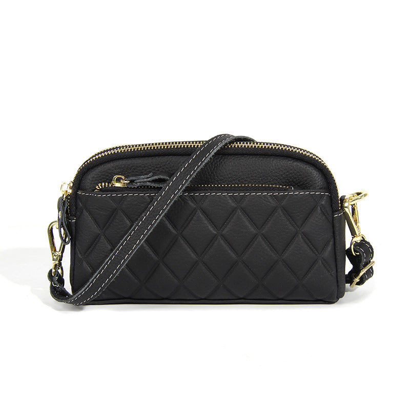 Layer Cowhide Leather Female Niche Large Capacity Crossbody Bags