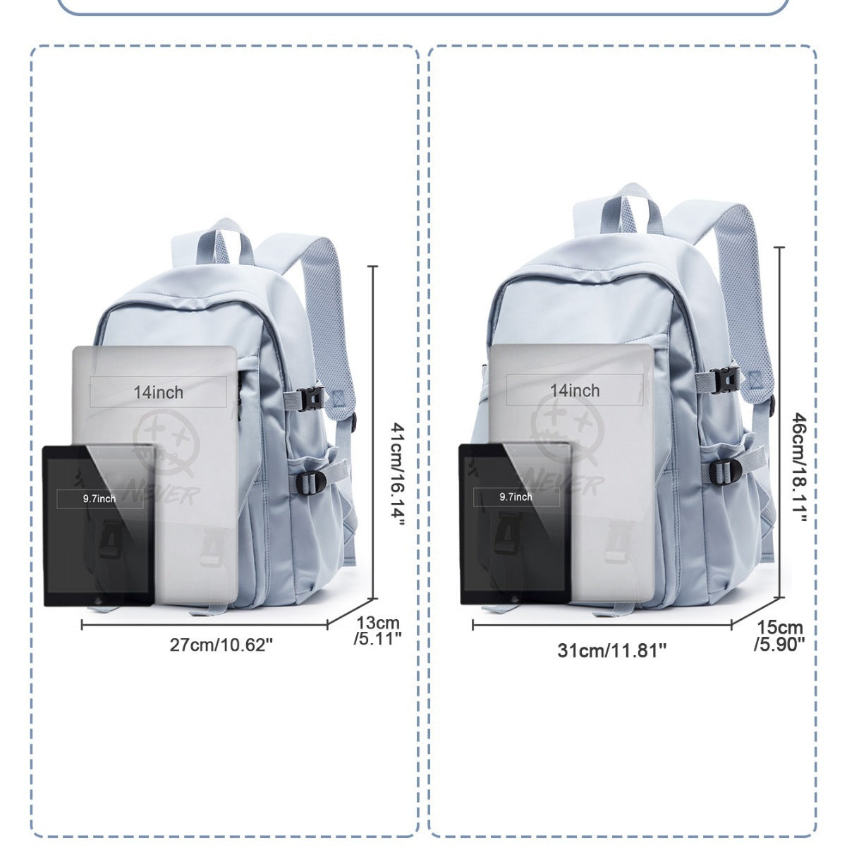 Men's Fashion Korean High Junior's Boys Lightweight Backpacks