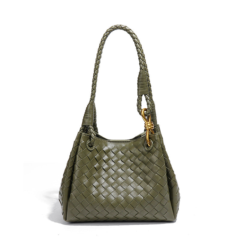 Women's Vintage Weave Hand Carrying Parachute Two-piece Set Women's Handbag