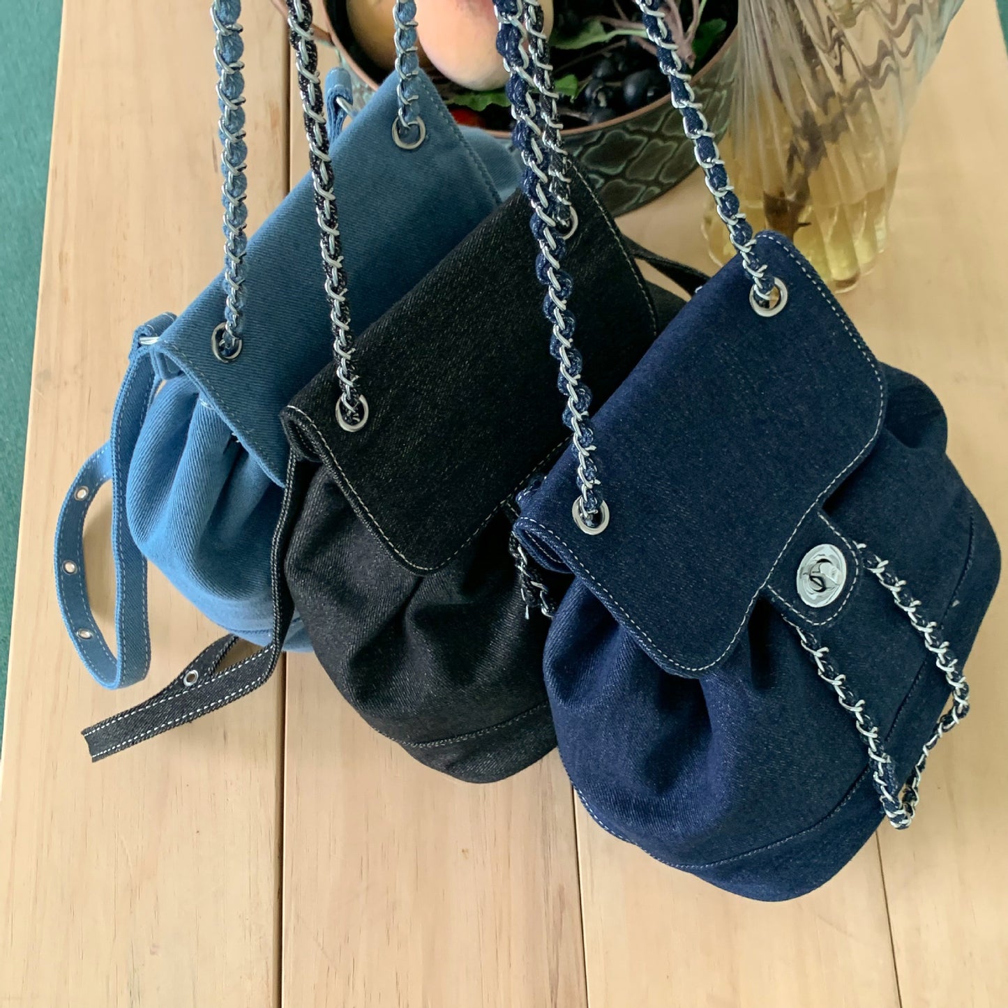 Women's Denim Fashion Korean Summer Leisure Backpacks