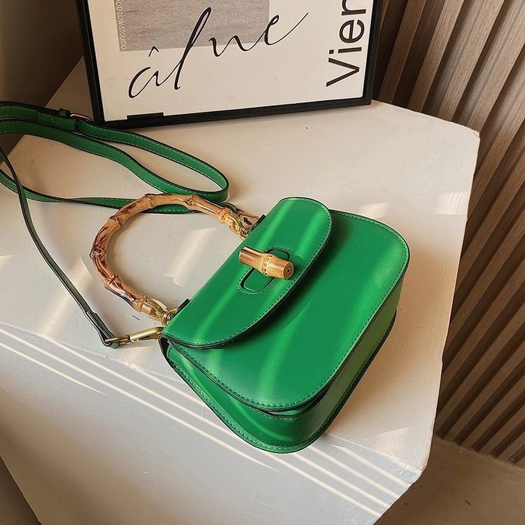 Women's Bamboo Simple Elegant Fashion Pouches Street Handbags