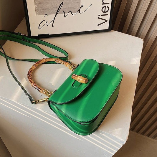 Women's Bamboo Simple Elegant Fashion Pouches Street Handbags
