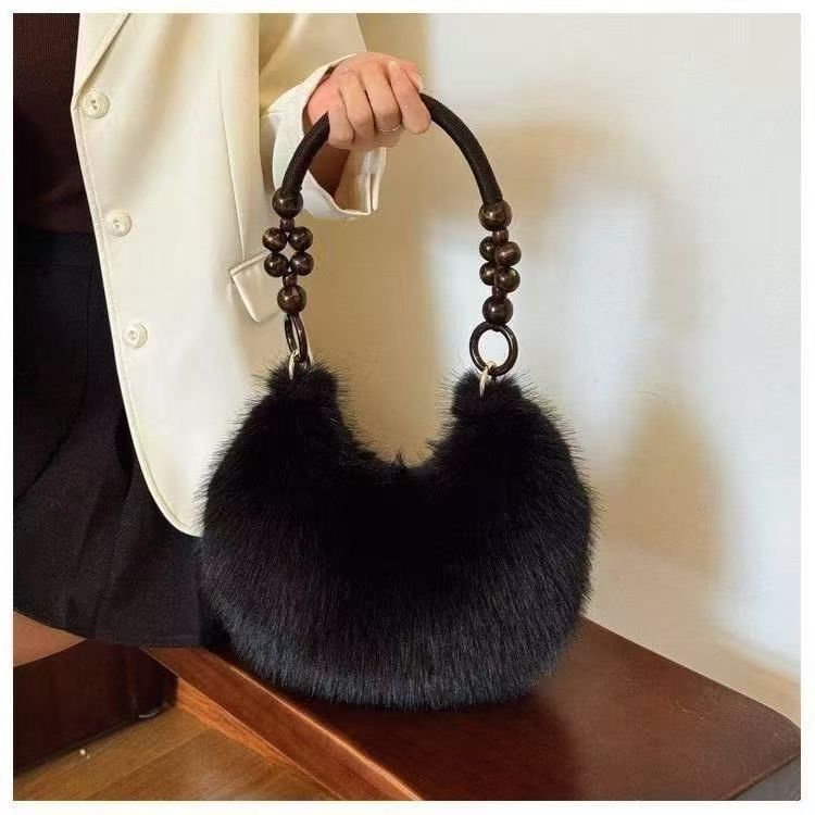 Women's Plush Fashion Large Capacity High Quality Handbags