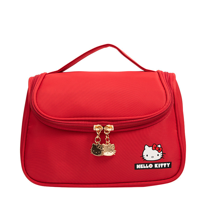 Women's Authorized Korean Style Portable Large Capacity Wash Cosmetic Bags