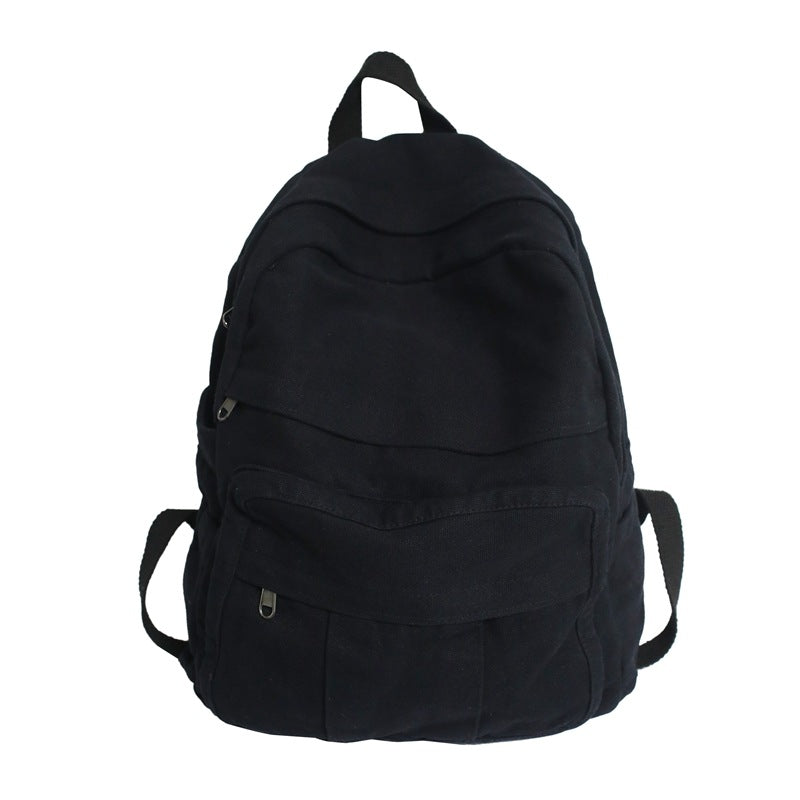 Color Canvas Double Back Street Trend For Boys Backpacks