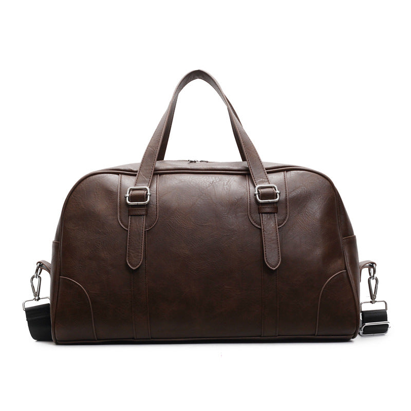 Women's Advanced Texture Korean Retro Black One Travel Bags