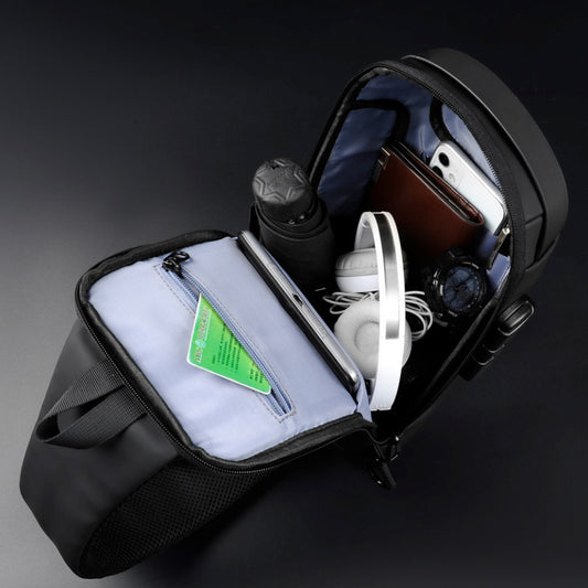 Men's Motorcycle Password Unique Support Printing Men's Chest Bags