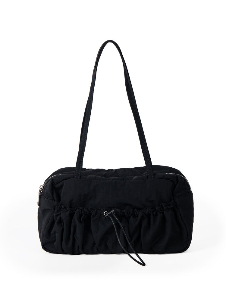 Style Niche Pleated Nylon Large Capacity Shoulder Bags