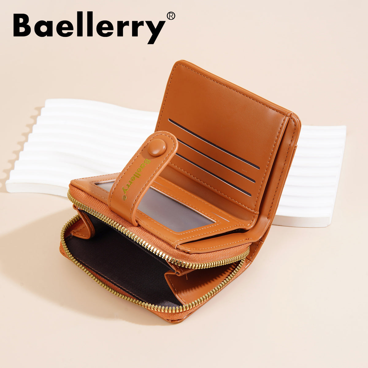 Women's Short Fashion Zipper Niche Stone Pattern Ladies Wallet