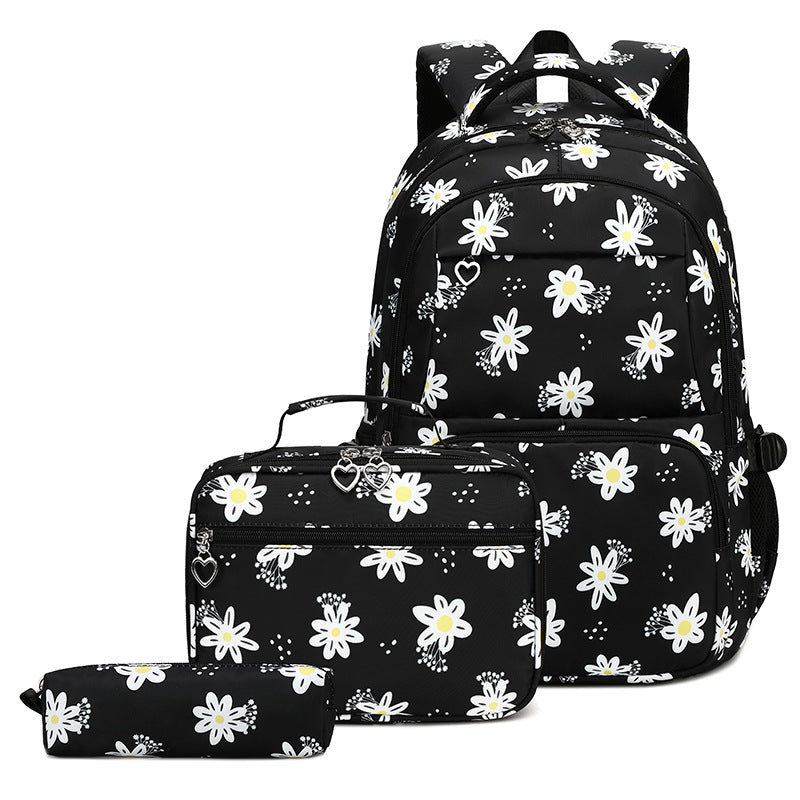 Cute High Junior Large Capacity Printed Simple Middle School Students' Schoolbags