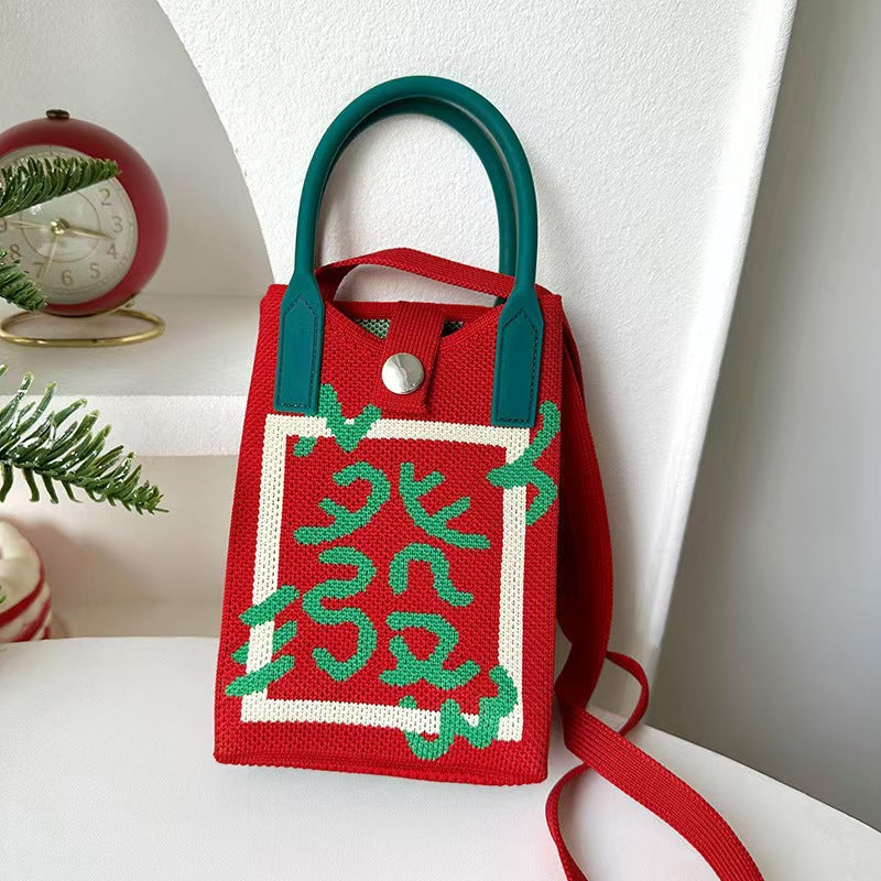 Mobile Versatile Personality Cartoon Cute Lady Hand Bags