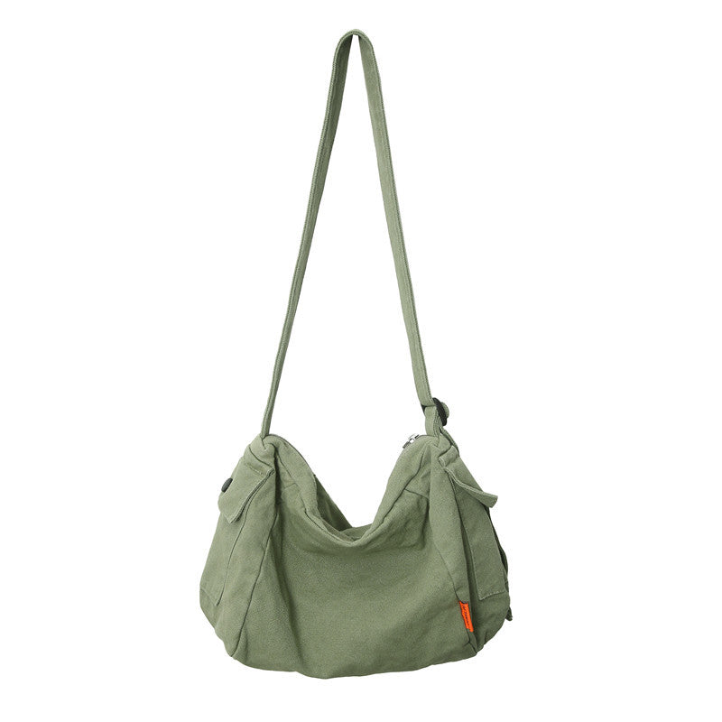Style Large Capacity Washed Canvas Leisure Shoulder Bags