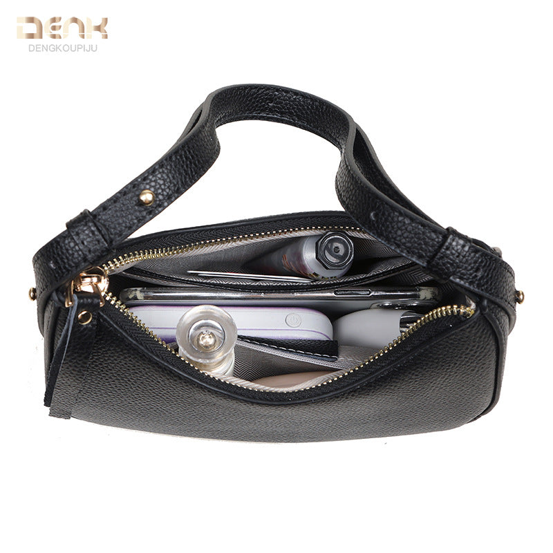 Women's Genuine Leather Fashionable High-grade Underarm Toe Shoulder Bags