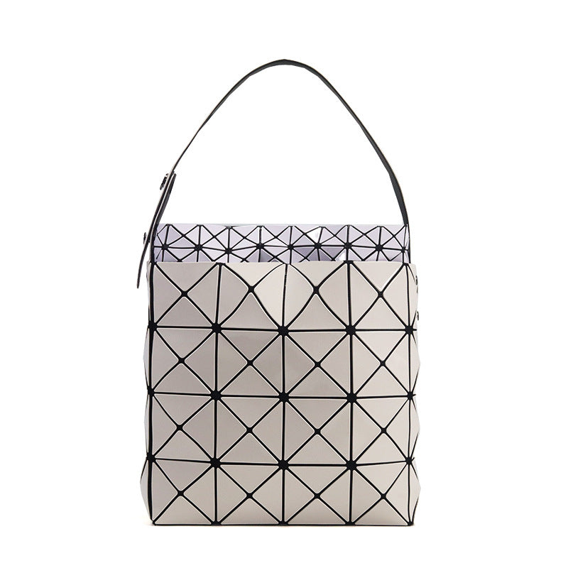 Women's Box Color Matching Bird's Nest Geometric Small Square Bags