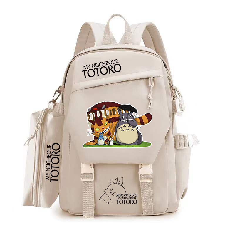 Women's & Men's & Cartoon Totoro Campus Class Large Backpacks