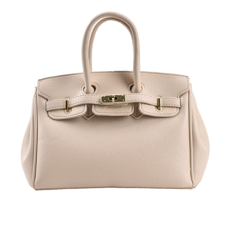 Women's Advanced Texture Lychee Pattern Fashion Large Shoulder Bags