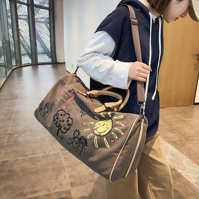 Women's & Men's & Large Capacity Yoga Buggy Short Travel Bags