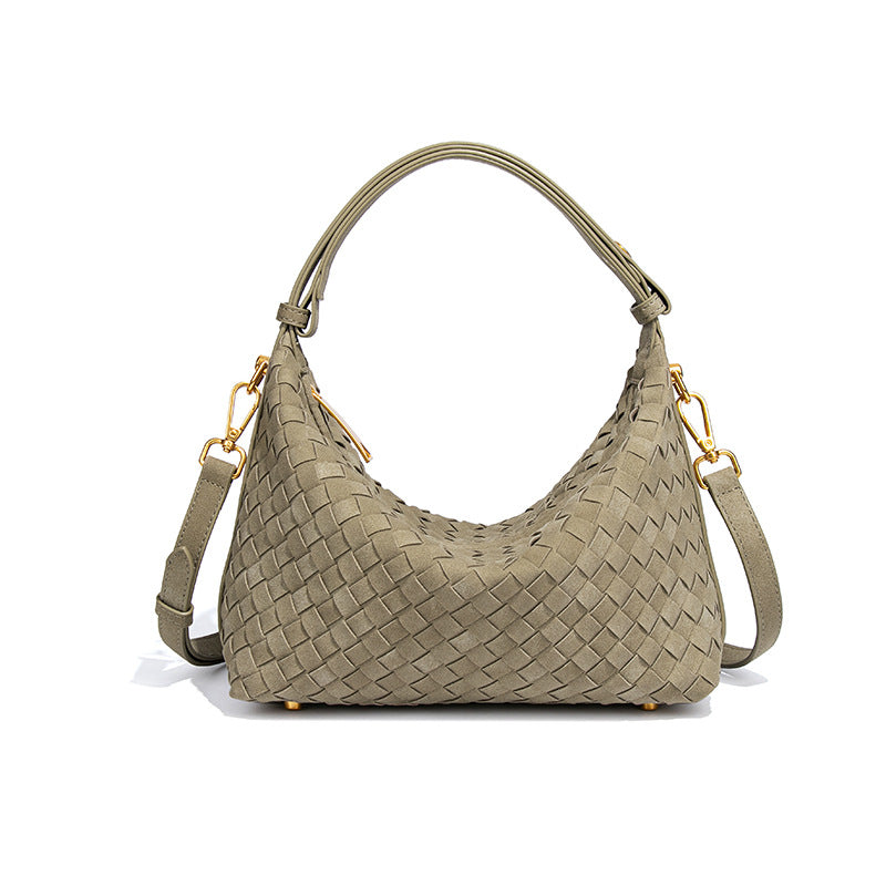 Women's Woven Lunch Box Niche High-grade Underarm Fashion Women's Handbag