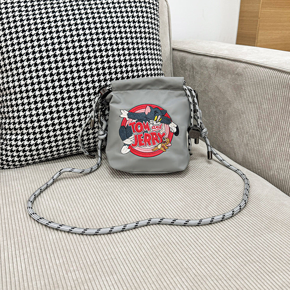 Warner Authorized Cat Mouse Embroidery Cartoon Bags