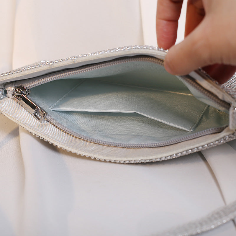 Women's Dinner Banquet Handmade Rhinestone Underarm Evening Bags