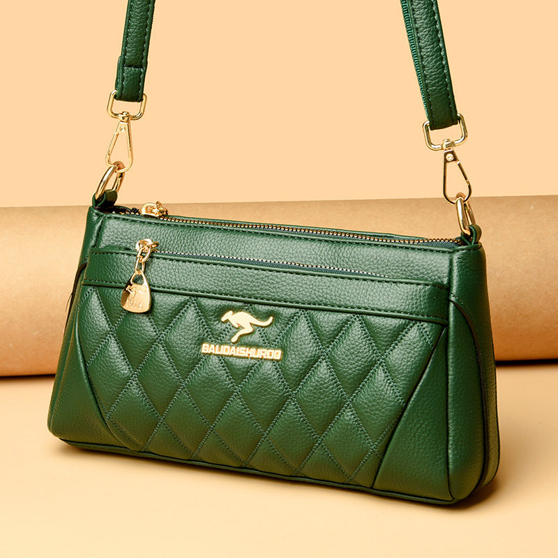 Women's Stylish Diamond Check Fashion Mom Shoulder Bags