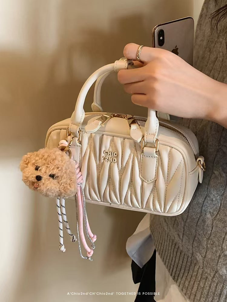 Fashion Bouquet Skirt Pillow Pleated Carrying Handbags