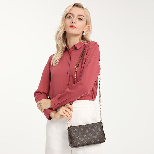 Women's Trendy Innovative Fashionable Printed Chain Shoulder Bags