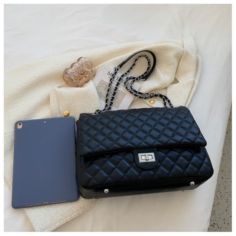 Texture Female Niche Fashion Popular Rhombus Bags