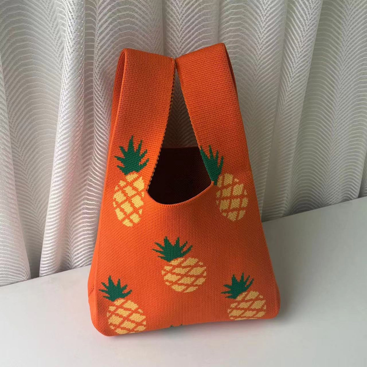 Fashion Style Knitted Hand Shopping Portable Women's Handbag