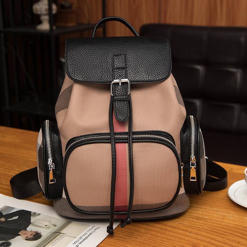 Women's Fashion Drawstring Large Capacity Simple Commute Backpacks