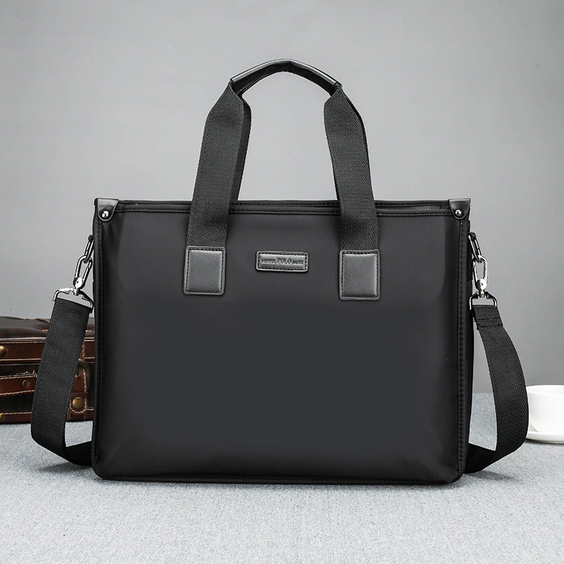 Men's Oxford Cloth Business Horizontal Canvas Large Capacity Men's Handbags