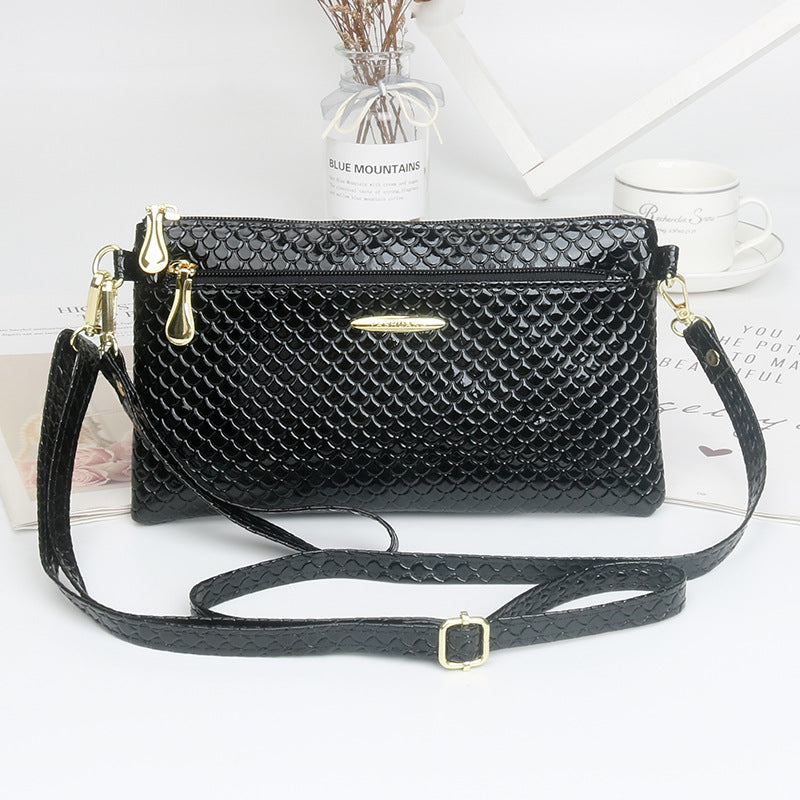 Women's Fashion Bright Fabric Clutch Mobile Women's Messenger Bag