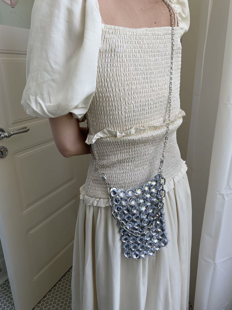 Handmade Niche Fairy Steamed Crystal Bun Crossbody Bags