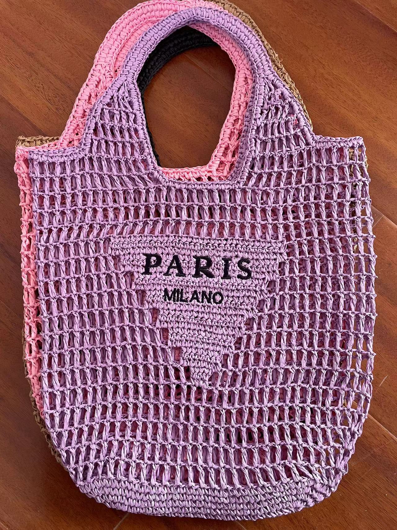 Round Goddess Underarm Handmade Straw Bearded Armpit Bags