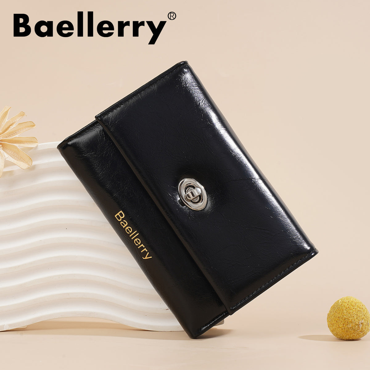 Women's Short High-grade Style Trifold Fashion Zip Ladies Wallet