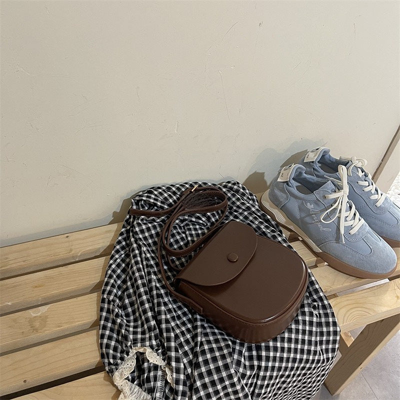 Women's Summer Candy Color Saddle Simple Fashion Lightweight Mobile Women's Messenger Bag