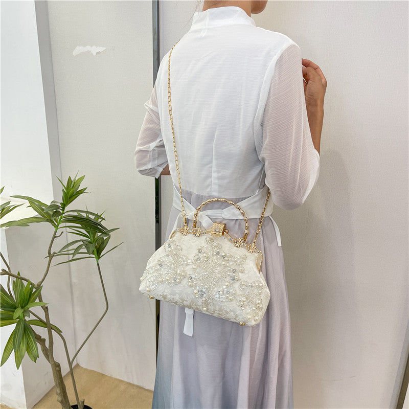 Embroidered Fashion Cheongsam Banquet Clutch Chain Handbags