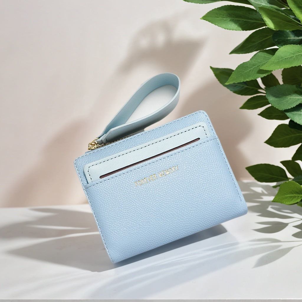 Women's Short Zipper Clutch Document Female Car Ladies Wallet