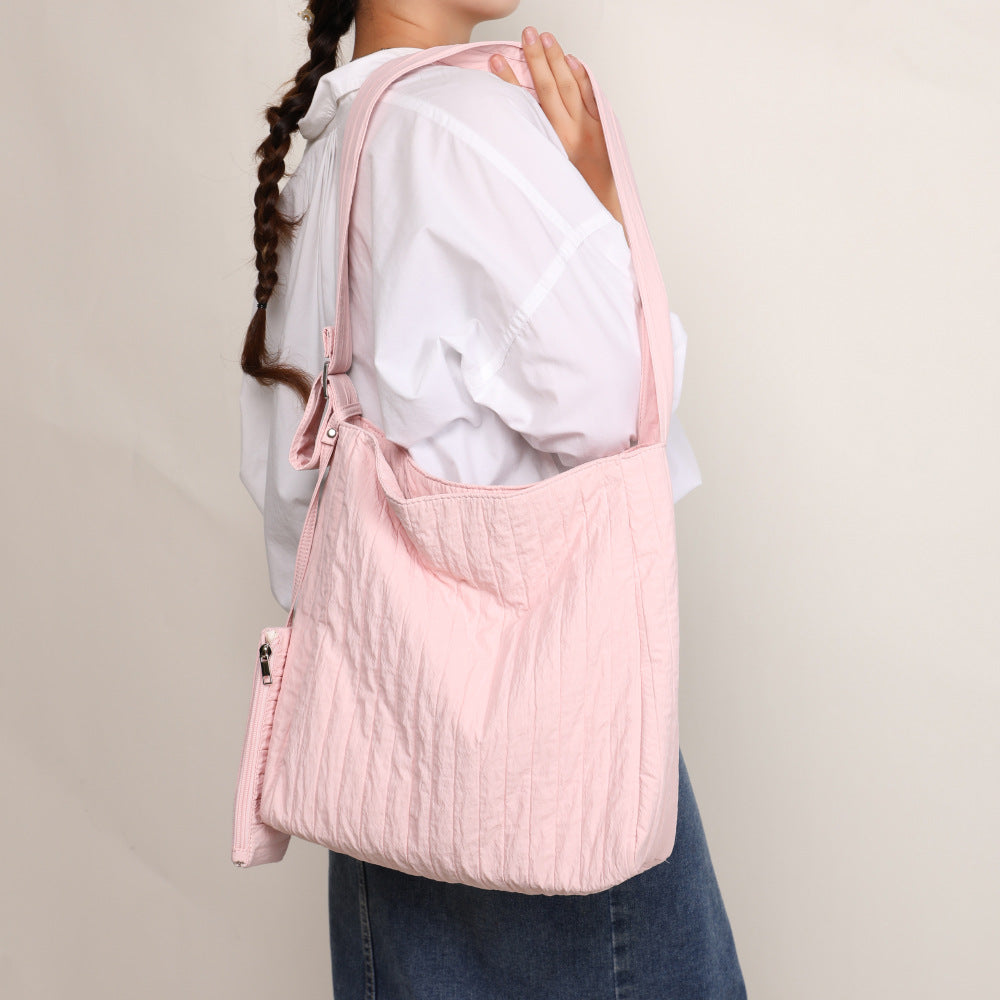 Classy Women's Elegant Korean Style Wrinkled Crossbody Bags