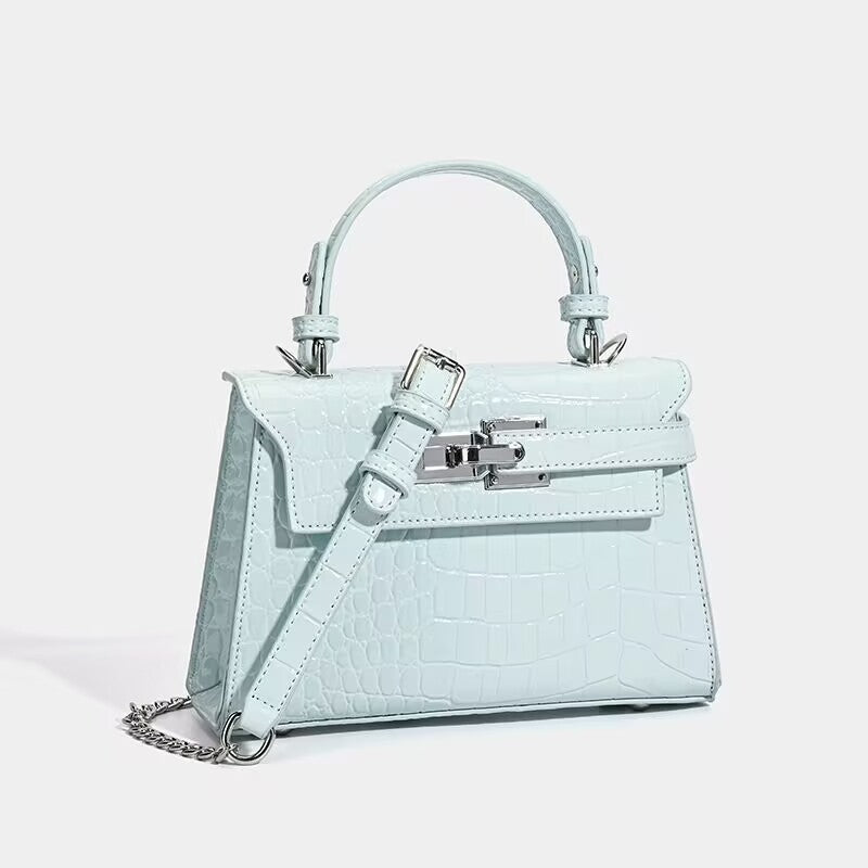 Kelly Niche Exquisite Crocodile Pattern High Sense Women's Handbag