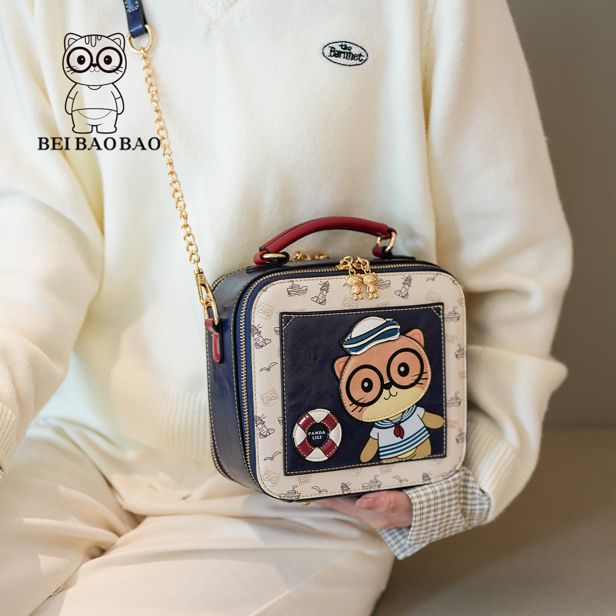 Cartoon Design Single Portable Large Capacity Women's Messenger Bag