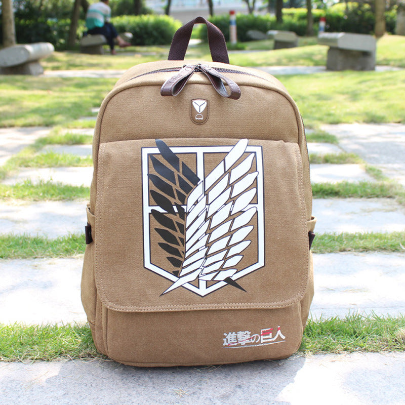 Popular Slouchy Canvas Simple Computer Inch Sports Backpacks