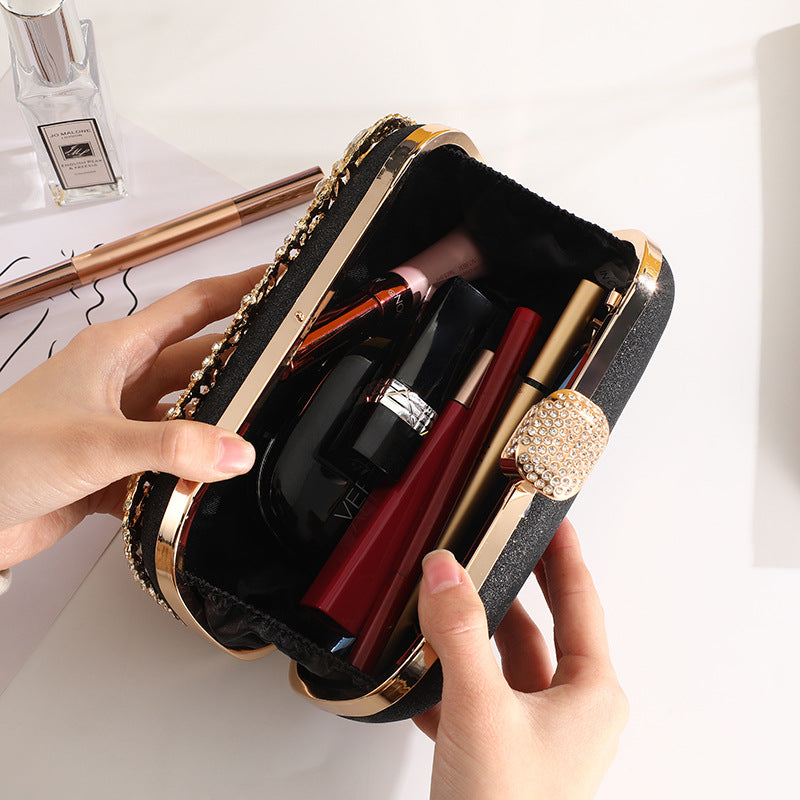 Rhinestone Dinner Party Pattern Large Capacity Bags