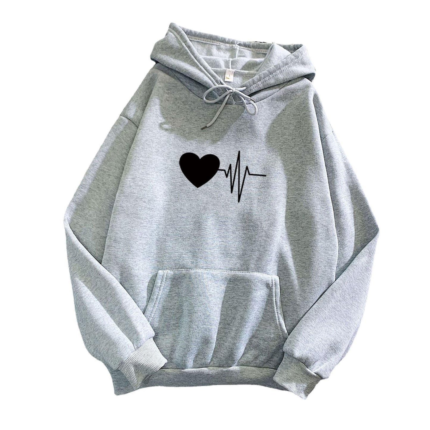Versatile Fleece-lined Hoodie Unisex Wear Loose Sweaters